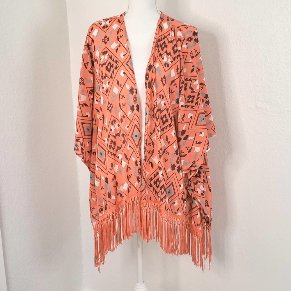 Rewind women's Open Front Cardigan Shawl size L